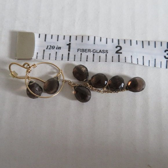 🔥HP🔥 Beaded Drop Dangle Earrings, EUC - Picture 2 of 6